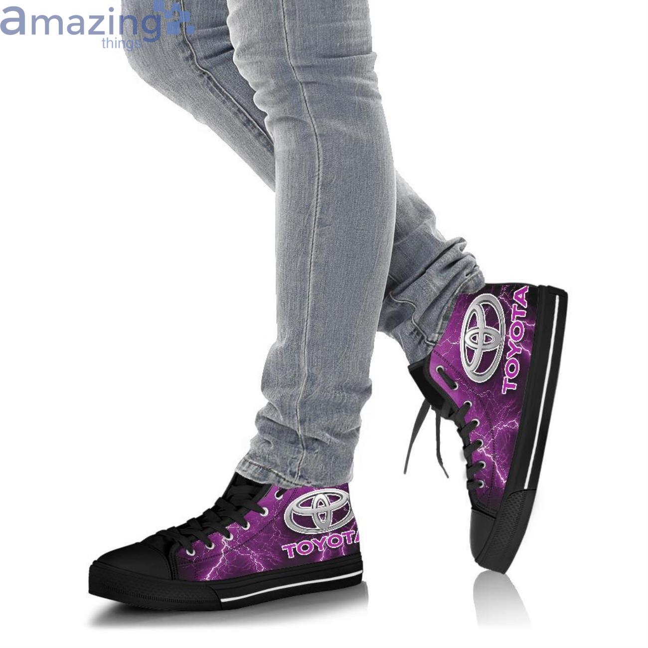 Toyota Thunder and Lightning Pink High Top Shoes image Toyota Thunder and Lightning Pink High Top Shoes Product Photo 5