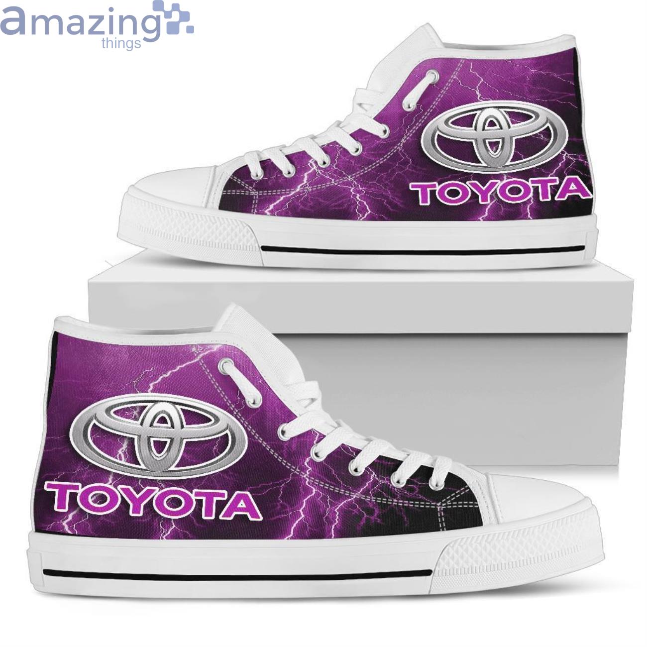 Toyota Thunder and Lightning Pink High Top Shoes image Toyota Thunder and Lightning Pink High Top Shoes Product Photo 7