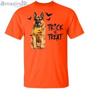 Trick Or Treat With German Shepherd Halloween T-Shirt Product Photo 1