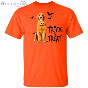 Trick Or Treat With Golden Retriever Halloween T-Shirt