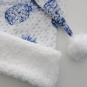 Tropical Blue Pineapple Christmas Santa Hat For Adult And Child image Tropical Blue Pineapple Christmas Santa Hat For Adult And Child Product Photo 5