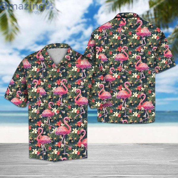 Tropical Flamingo Hawaiian Shirt For Men & Womenproduct photo 1
