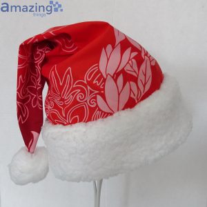 Tropical Red Christmas Santa Hat For Adult And Child Product Photo 3