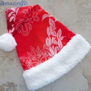 Tropical Red Christmas Santa Hat For Adult And Child Product Photo 4