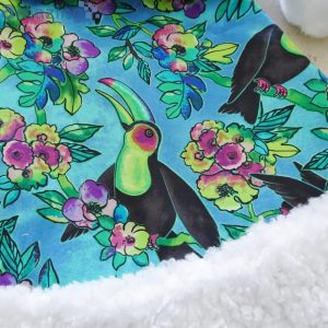 Tropical Toucan Beach Birds And Flowers Christmas Santa Hat For Adult And Child image Tropical Toucan Beach Birds And Flowers Christmas Santa Hat For Adult And Child Product Photo 5