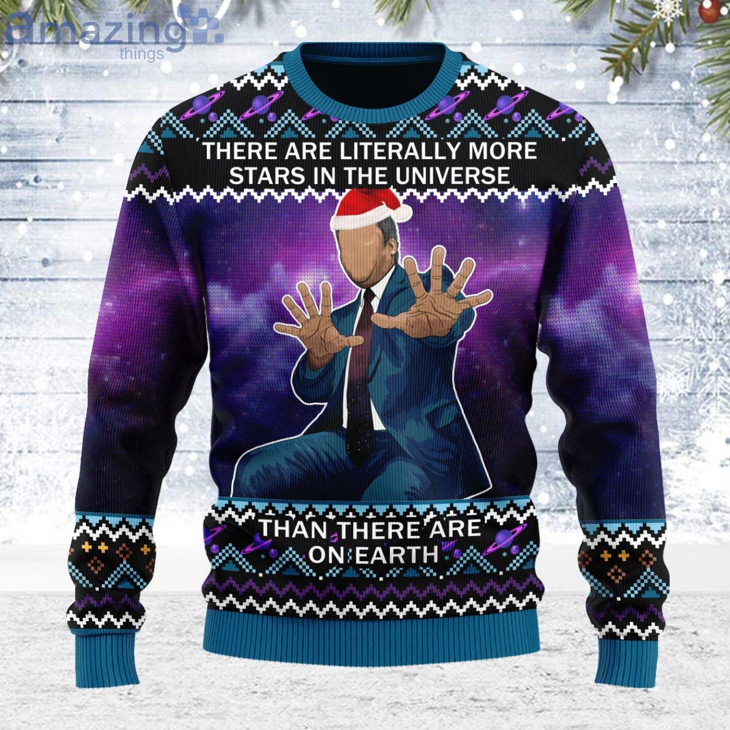 Ugly Christmas Sweater There Are Literally More Stars Christmas 3D Sweater image Ugly Christmas Sweater There Are Literally More Stars Christmas 3D Sweaterproduct photo 1 Product photo 1