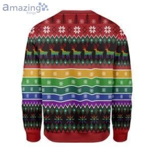 Unicorn LGBT Pew Pew Christmas Ugly Sweater Product Photo 2
