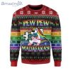 Unicorn LGBT Pew Pew Christmas Ugly Sweater