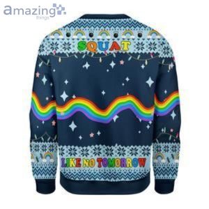 Unicorn Squat Like No Tomorrow Ugly Christmas Sweater Product Photo 2