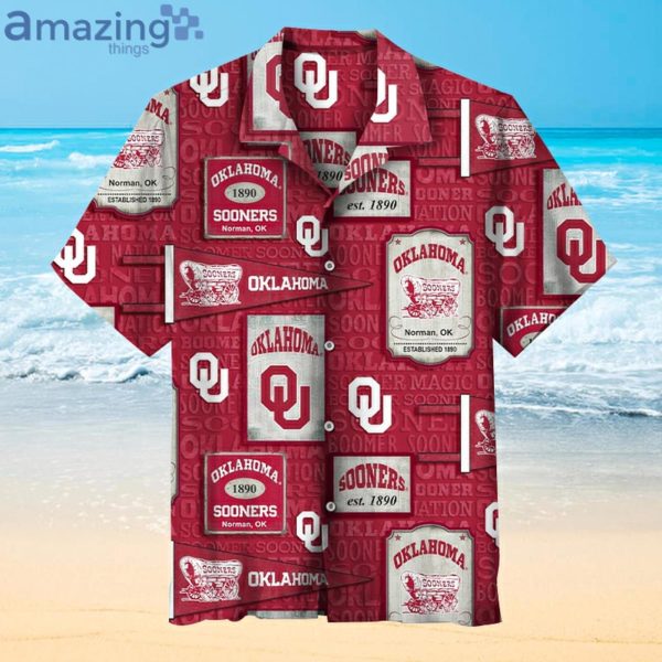 University Of Oklahoma Vintage Fans Gift All Over Printed Hawaiian Shirt Product Photo 1