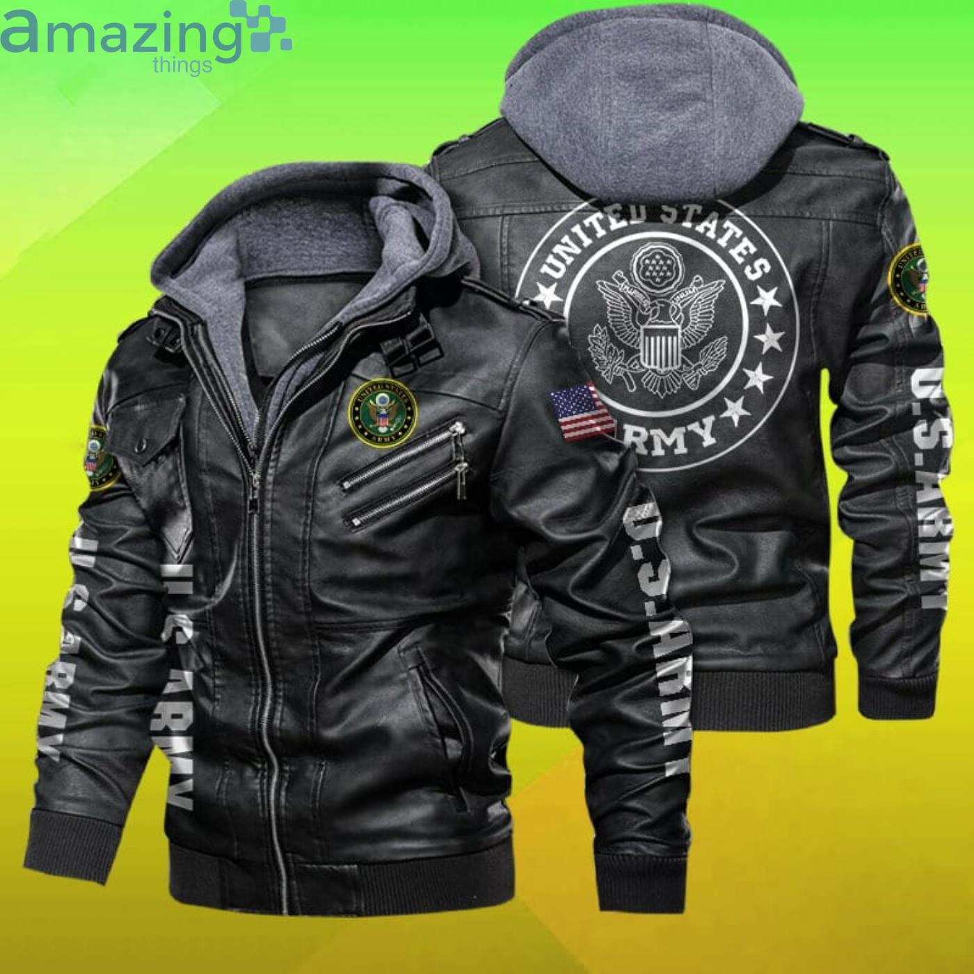 Us Army Trending 2D Leather Jacket