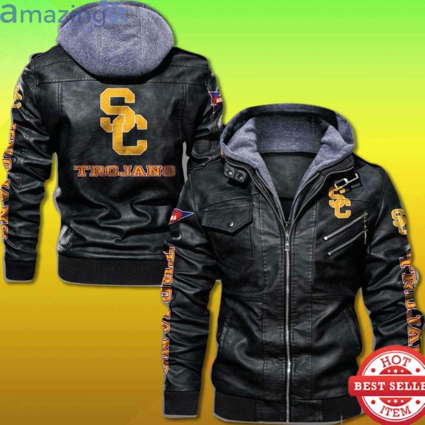 Usc Trojans 2D Leather Jacket Product Photo 1