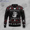 Valhalla Viking Black Ugly Christmas Sweater