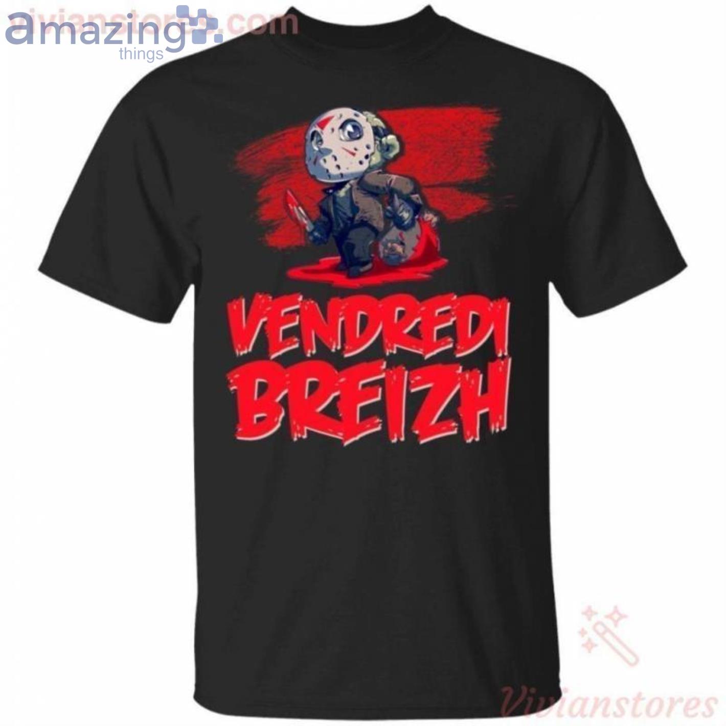 Vendred Breizh Jason Voorhees Halloween Funny T-Shirt Product Photo 1