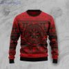 Viking Vegvisir Funny Family Red Ugly Christmas Sweater