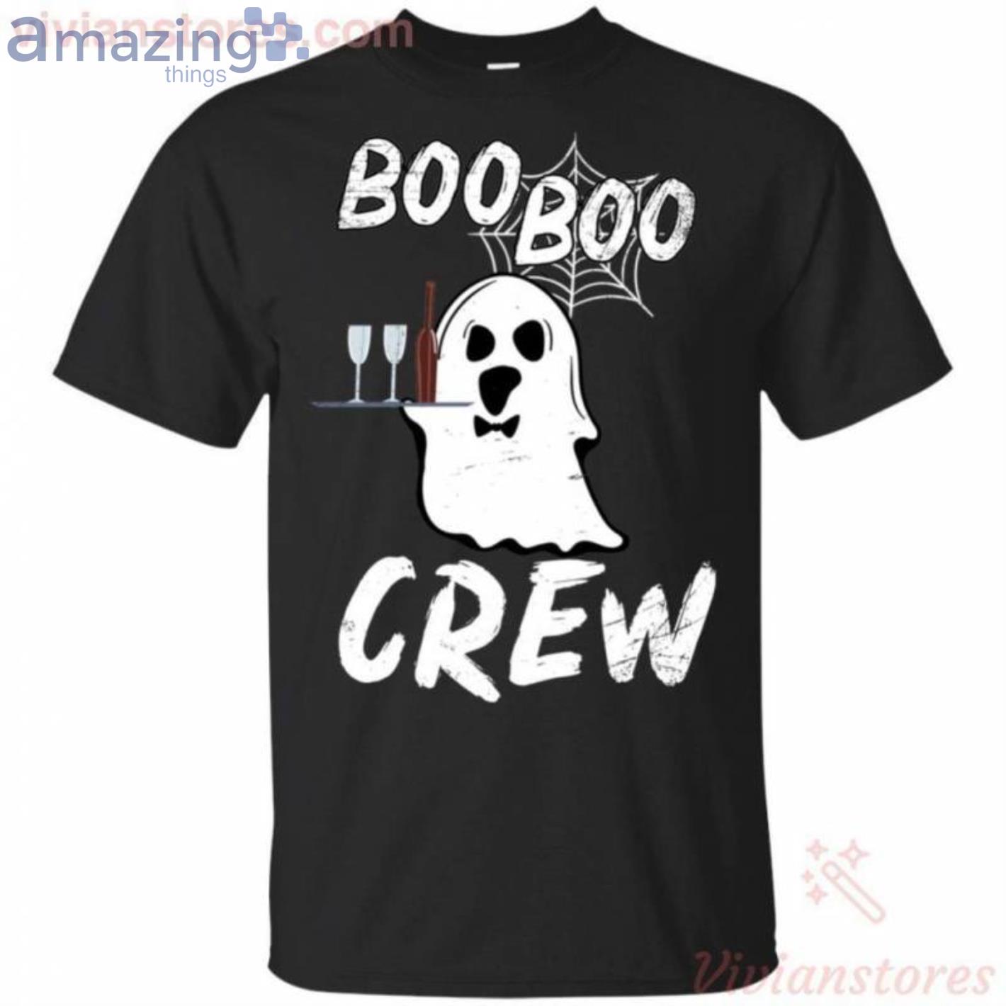 Waitress Ghost Boo Boo Crew Halloween T-Shirt Product Photo 1