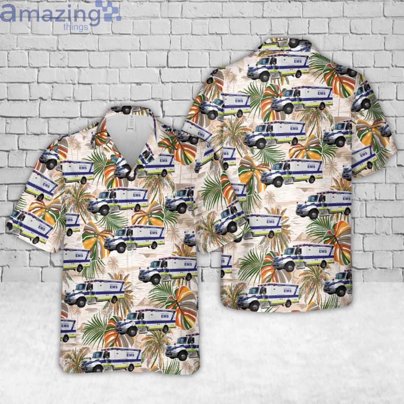Wake County Ems North Carolina Hawaiian Shirt Product Photo 1