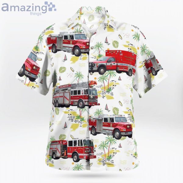 Wallingford Connecticut Wallingford Fire Department Hawaiian Shirt Product Photo 2