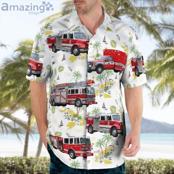 Wallingford Connecticut Wallingford Fire Department Hawaiian Shirt Product Photo 3
