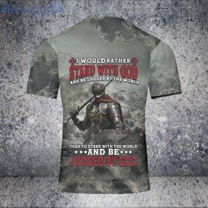 Warrior Knight Templar Jesus Shirt Stand With God Knight Templar 3D T-Shirt Product Photo 4