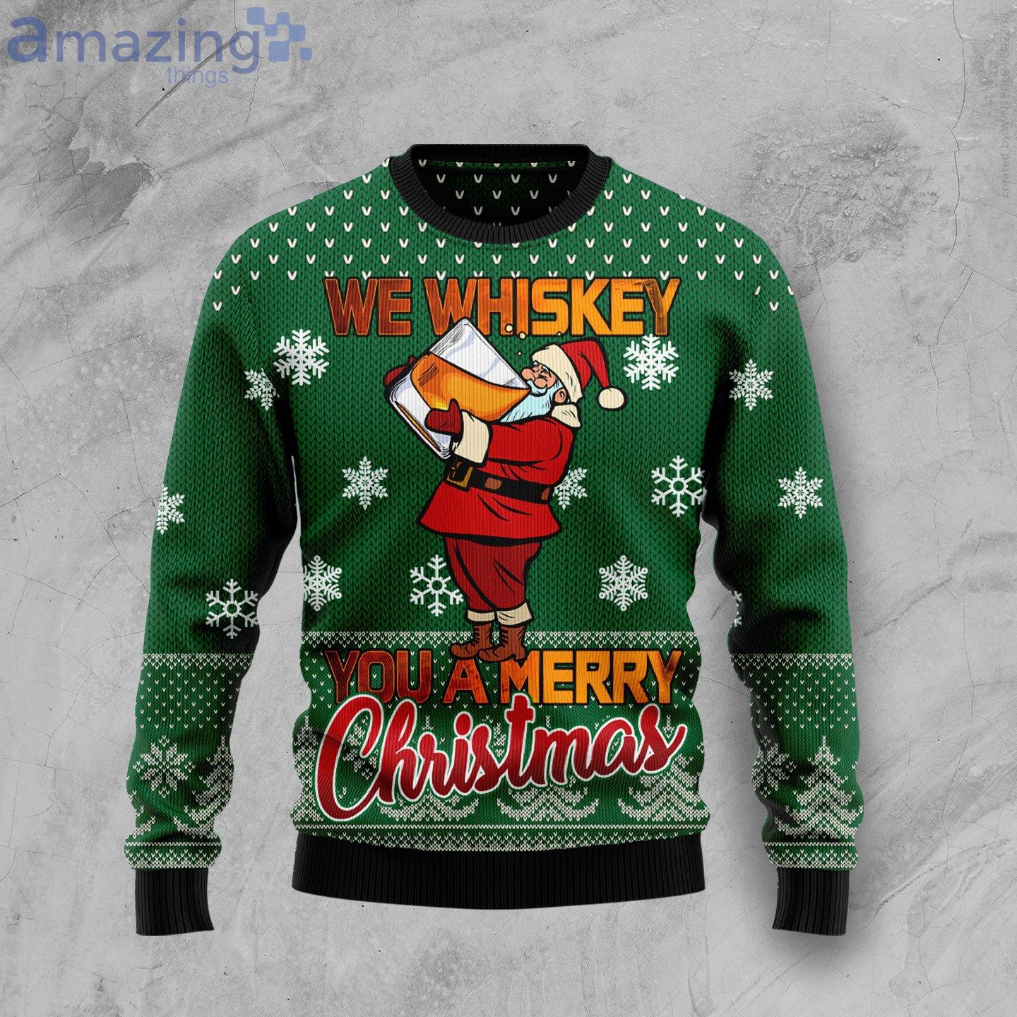 We Whiskey You A Merry Christmas Funny Family Sweater image We Whiskey You A Merry Christmas Funny Family Sweater Product Photo 1 Product photo 1