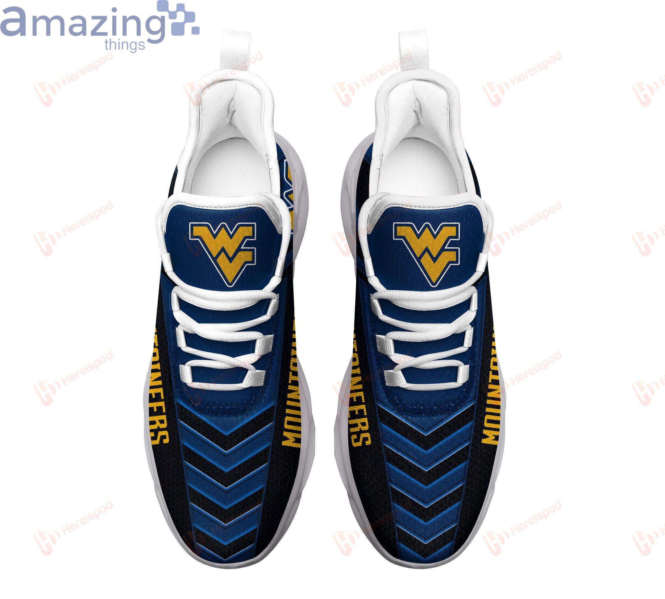 West Virginia Mountaineers Max Soul Sneaker Personalized Name image West Virginia Mountaineers Max Soul Sneaker Personalized Name Product Photo 2