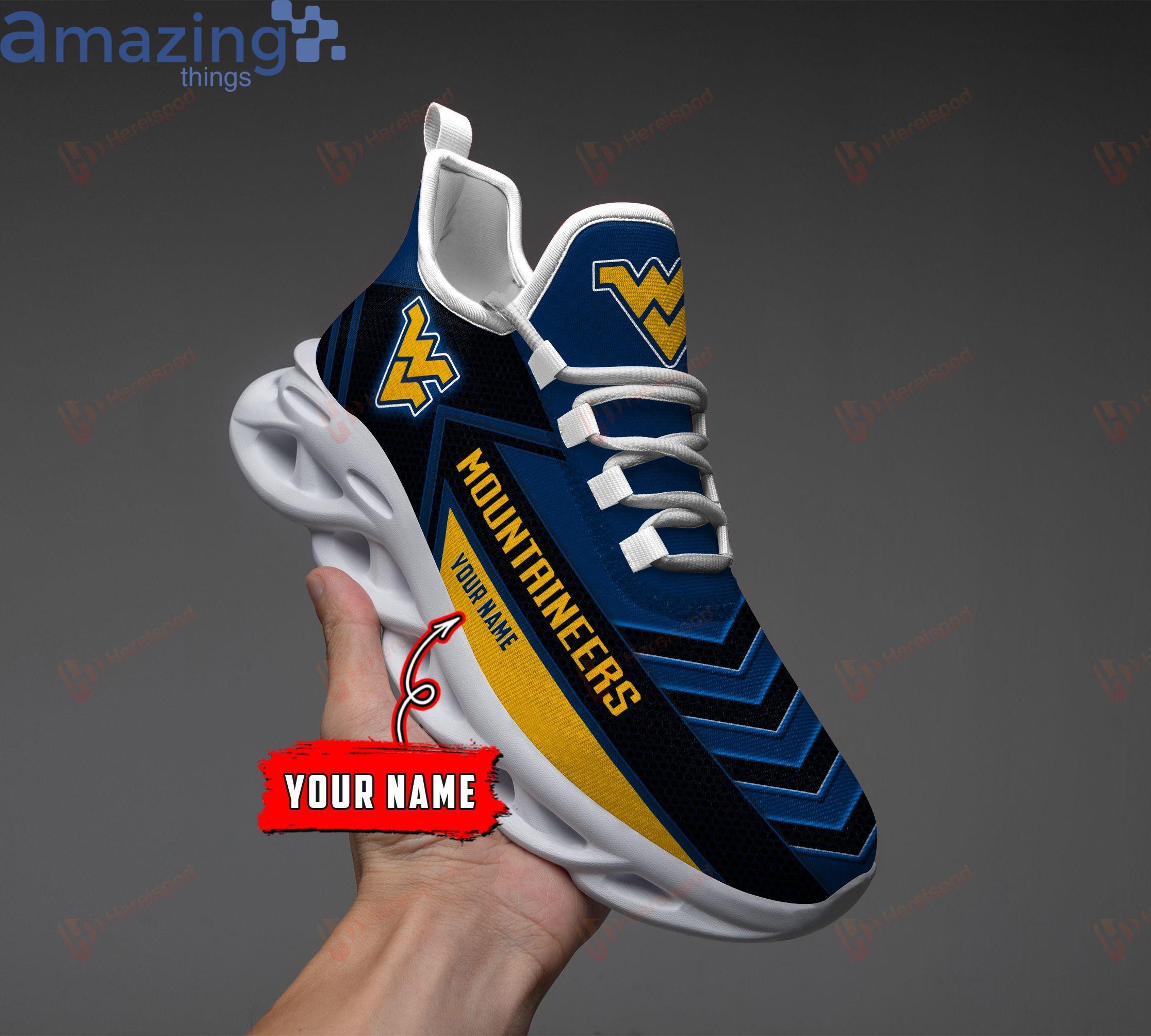West Virginia Mountaineers Max Soul Sneaker Personalized Name image West Virginia Mountaineers Max Soul Sneaker Personalized Name Product Photo 3
