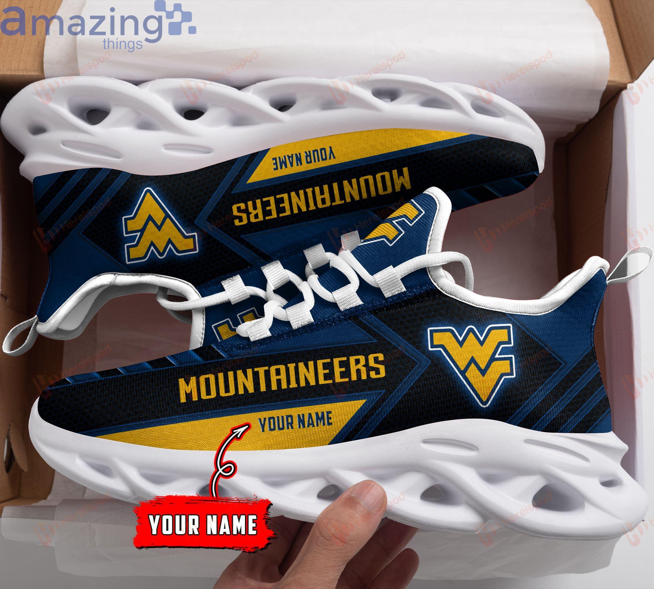 West Virginia Mountaineers Max Soul Sneaker Personalized Name image West Virginia Mountaineers Max Soul Sneaker Personalized Name Product Photo 5