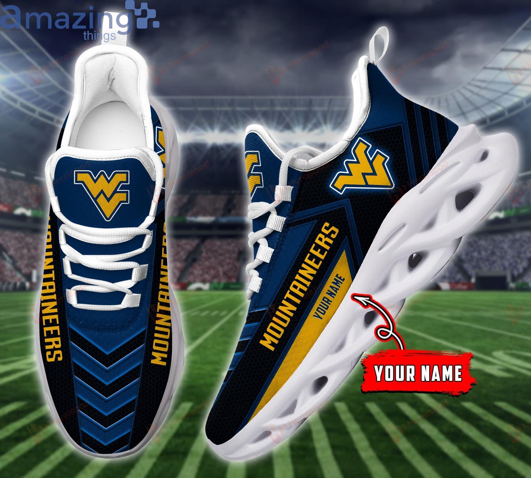 West Virginia Mountaineers Max Soul Sneaker Personalized Name Product Photo 1 West Virginia Mountaineers Max Soul Sneaker Personalized Name Product Photo 1