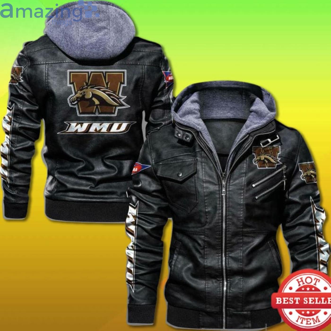 Western Michigan Broncos Leather Jacket Product Photo 1