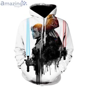 White Star Wars Sketch Anakin Skywalker Darth Vader 3D Hoodie