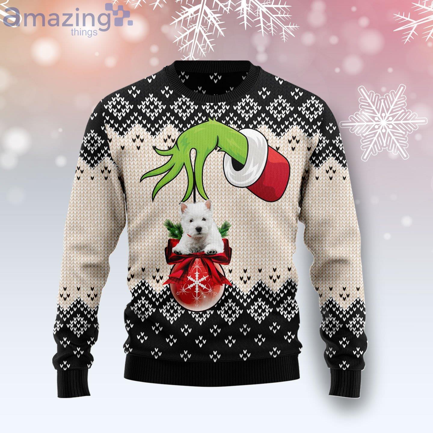 White Terrier Grinch Best Gift Ugly Christmas Sweater image White Terrier Grinch Best Gift Ugly Christmas Sweater Product Photo 1 Product photo 1