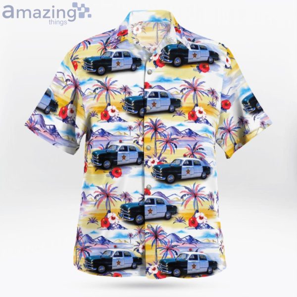 Wildwood Florida Sumter County Sheriffs Office 1950 Ford Hawaiian Shirt Product Photo 2