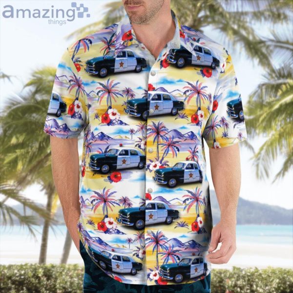 Wildwood Florida Sumter County Sheriffs Office 1950 Ford Hawaiian Shirt Product Photo 3