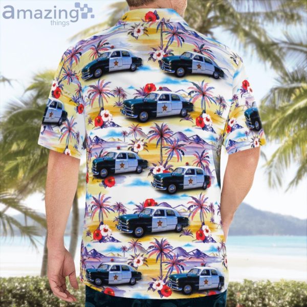 Wildwood Florida Sumter County Sheriffs Office 1950 Ford Hawaiian Shirt Product Photo 4