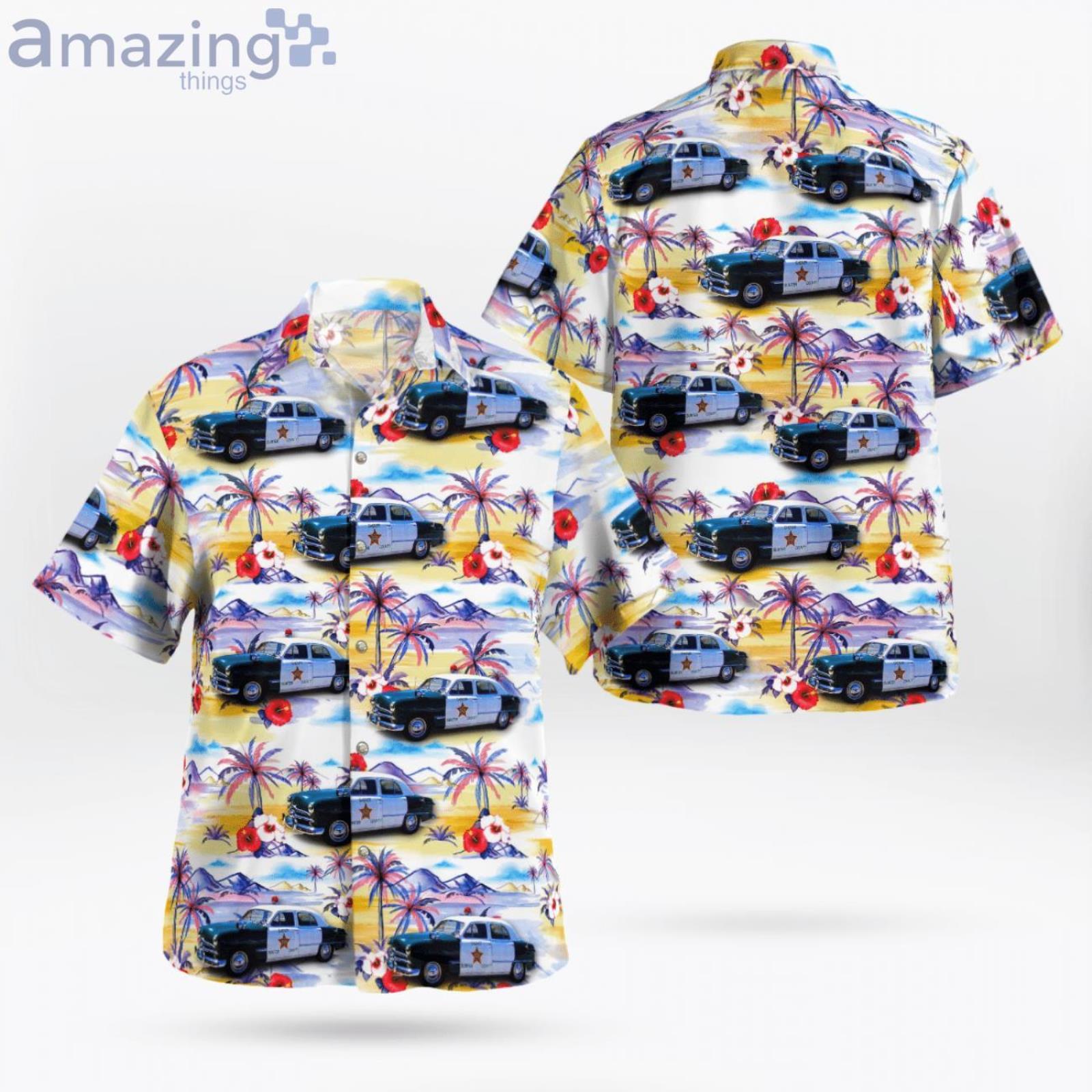 Wildwood Florida Sumter County Sheriffs Office 1950 Ford Hawaiian Shirt image Wildwood Florida Sumter County Sheriffs Office 1950 Ford Hawaiian Shirt Product Photo 1 Product photo 1