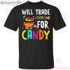 Will Trade Boyfriend For Candy Frankenstein Halloween T-Shirt