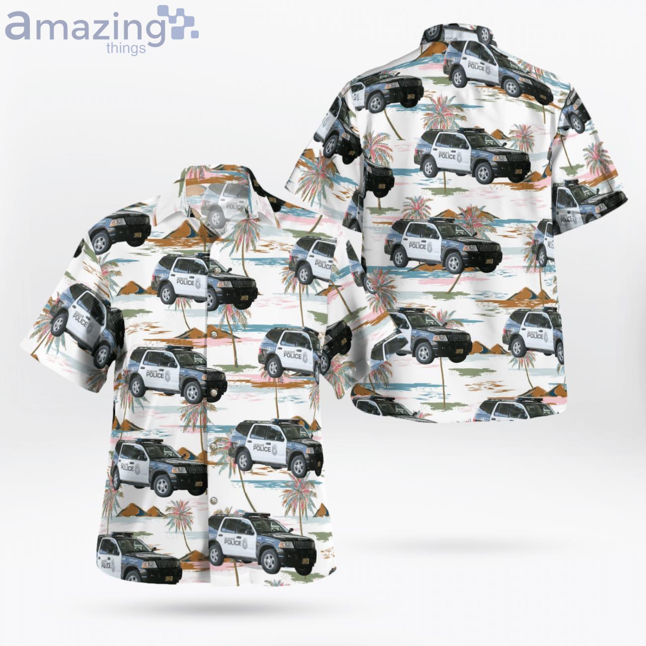 Wisconsin Milwaukee Police Ford Explorer Hawaiian Shirt image Wisconsin Milwaukee Police Ford Explorer Hawaiian Shirt Product Photo 1 Product photo 1