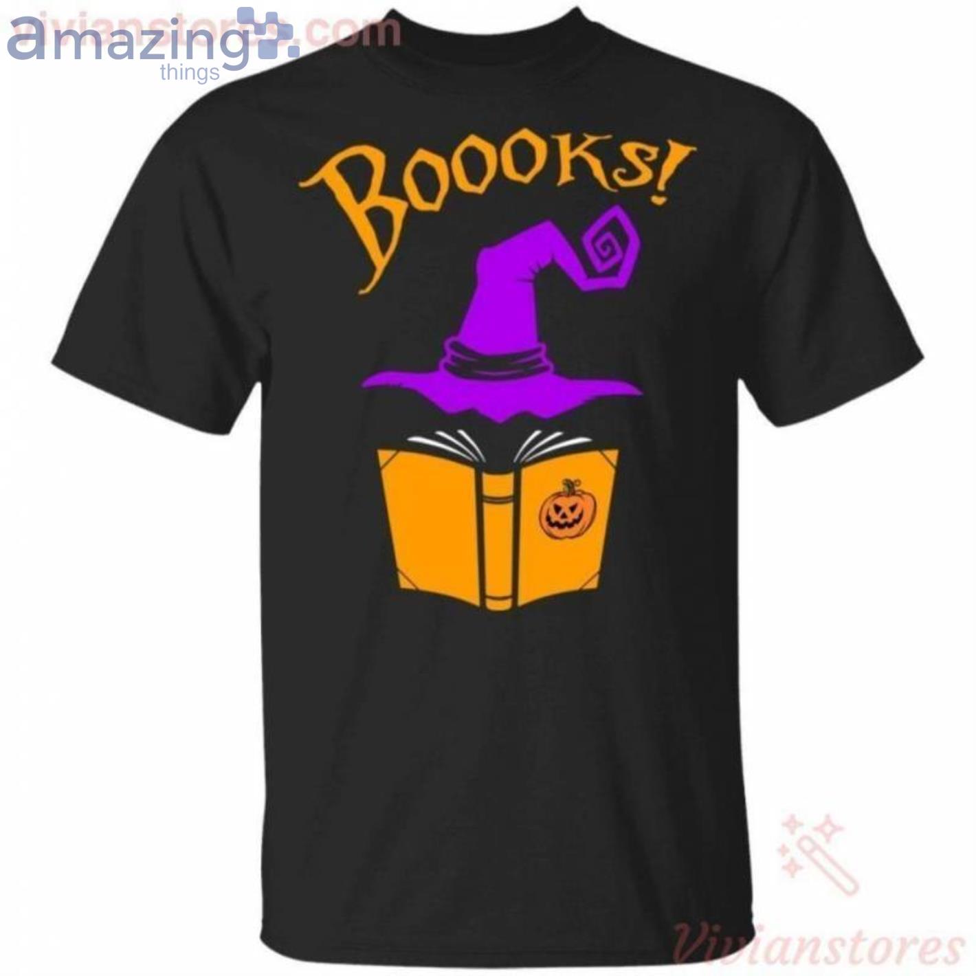 Witch Reading Books Funny Halloween Halloween T-Shirt Product Photo 1