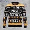Wonderful Time For A Beer Ugly Christmas Sweater