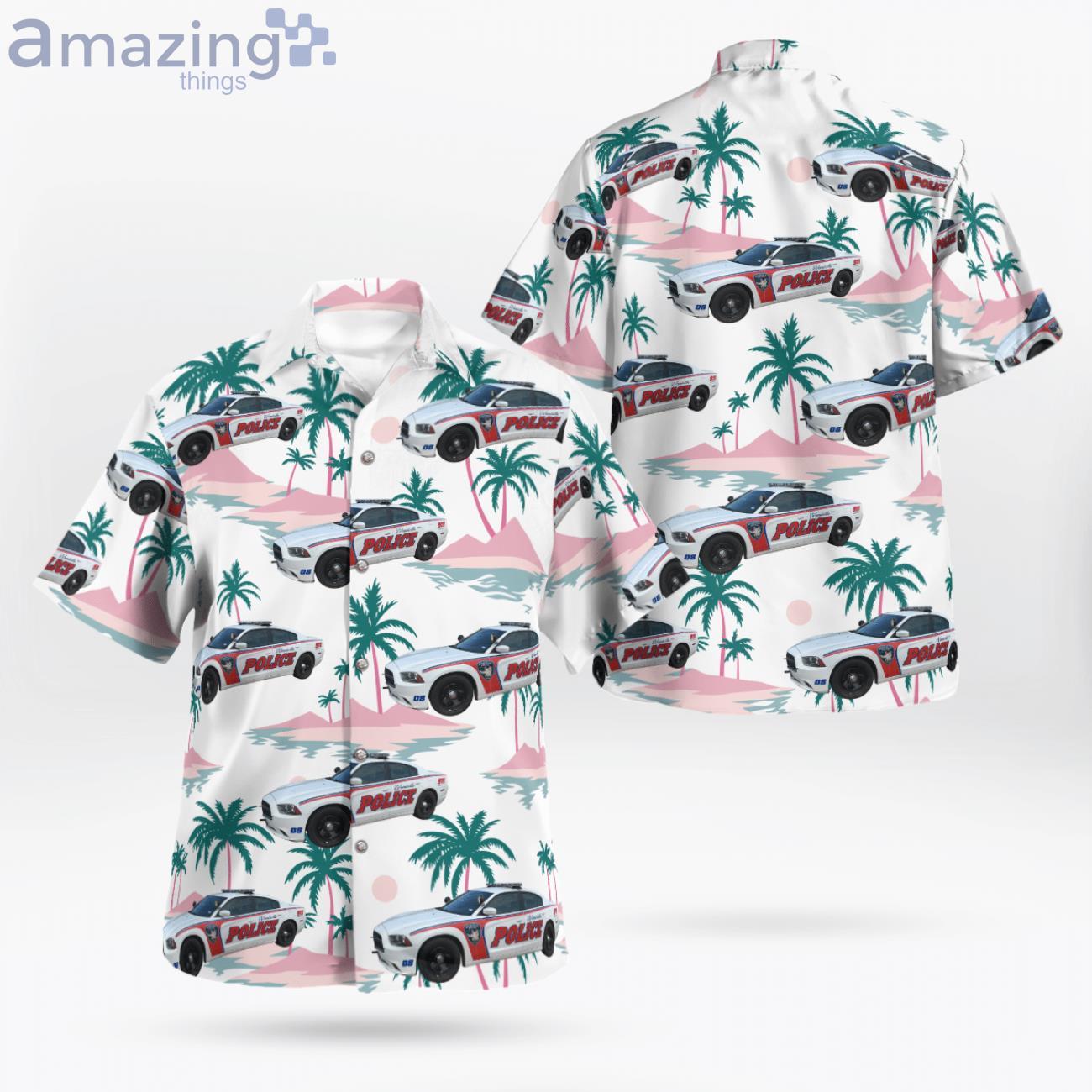 Woodville Police Department Dodge Charger Texas Hawaiian Shirt image Woodville Police Department Dodge Charger Texas Hawaiian Shirt Product Photo 1 Product photo 1
