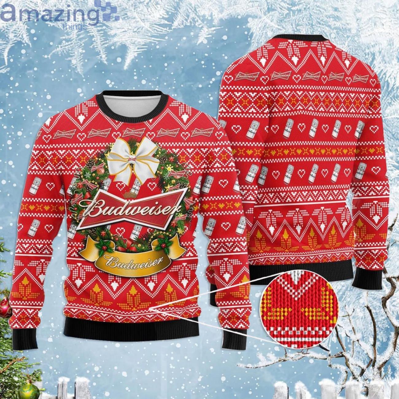 Budweiser xmas outlet sweater