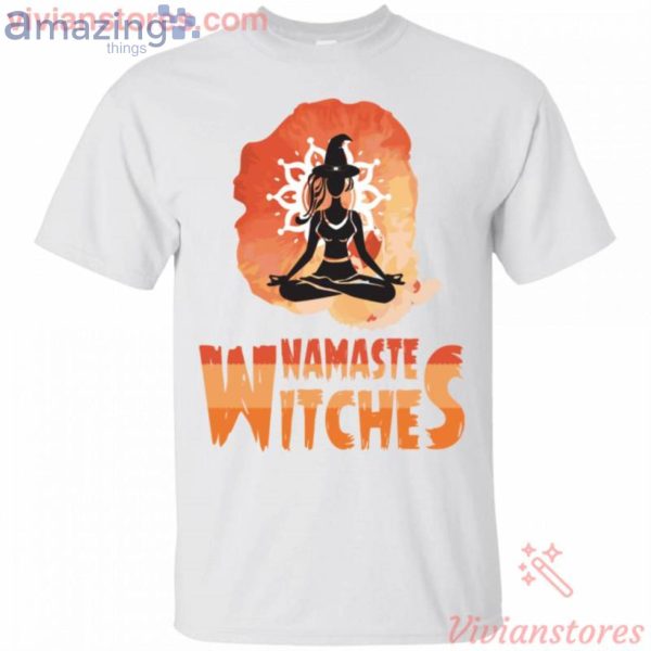 Yoga Namaste Witches Halloween T-Shirt Product Photo 3