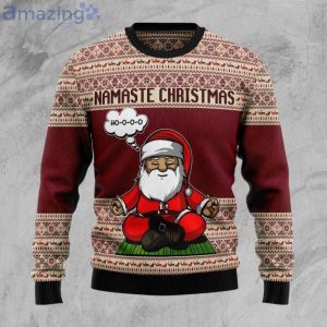 Yoga Santa Clause Funny Santa Ugly Christmas Sweater