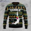 Yoga Unicorn Cute Unicorn Exhal’e Ugly Christmas Sweater