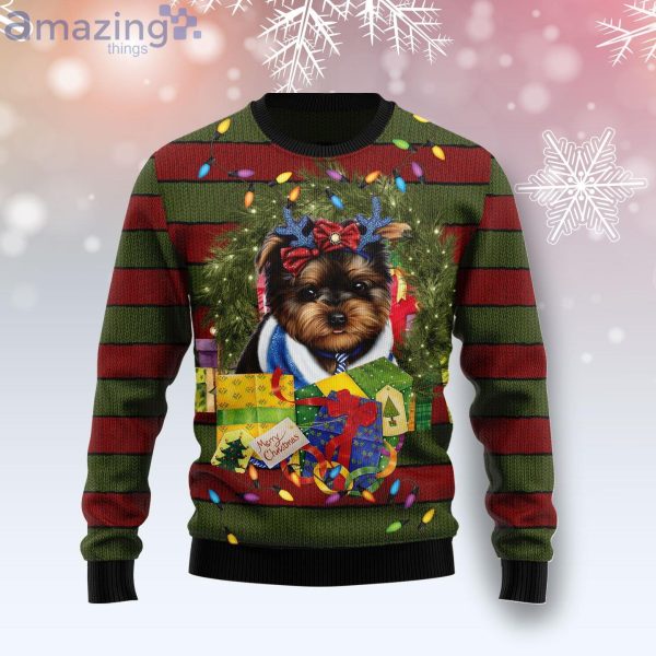 Yorkshire Terrier Gift Xmas Dog Lover Ugly Christmas Sweater Product Photo 1