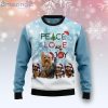 Yorkshire Terrier Peace Love Joy Ugly Sweater Christmas Sweater