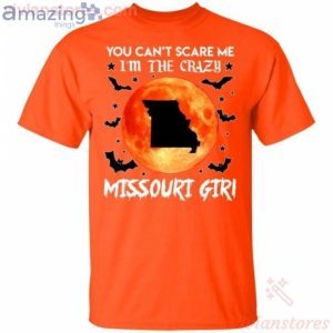 You Can't Scare Me I'm The Crazy Missouri Girl Halloween T-Shirt Product Photo 2