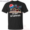You Can’t Sit With Us Horror Movies Characters Drink Diet Pepsi Funny T-Shirt
