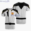 Zaft Cosplay Costume Gundam Uniform White Gold Trim Anime Merch Printed 3D T-Shirt